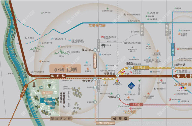 石景山保利璟山和煦区位图 石景山保利璟山和煦区位图