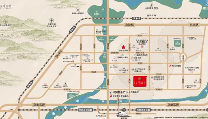 京能云璟壹号区位图 