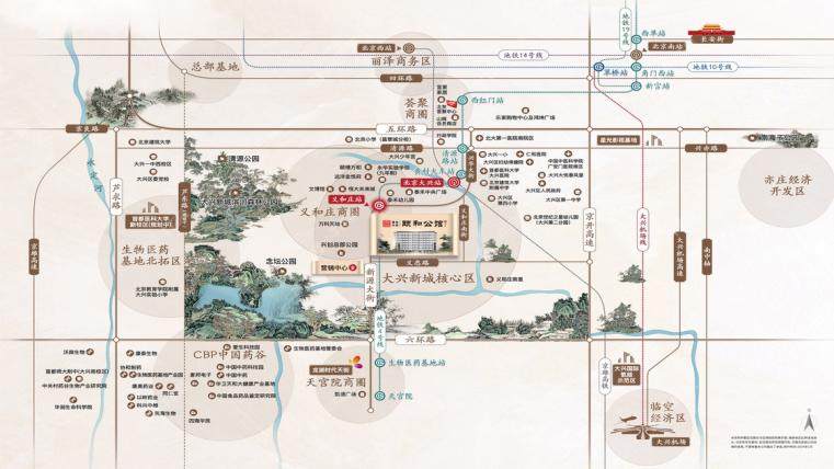北京壹品兴创颐和公馆区位图