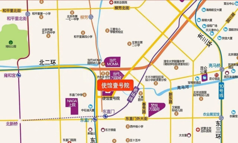 使馆壹号院区位图