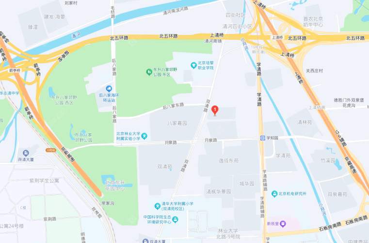 北京双清路4号院区位图 北京双清路4号院区位图
